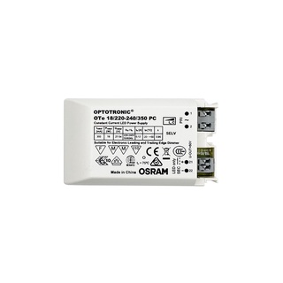 หม้อแปลงกระแสนิ่ง 350mA, 27-54V, 18W, OSRAM OPTOTRONIC OTE 18/220-240/350P
