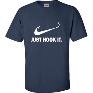 เสื้อยืดผ้าฝ้ายพิมพ์ลายขายดี Yuanl5 {พร้อมส่ง เสื้อยืดแขนสั้น พิมพ์ลาย Just Hook It Fishing พลัสไซซ์ ของขวัญวันเกิด สําห