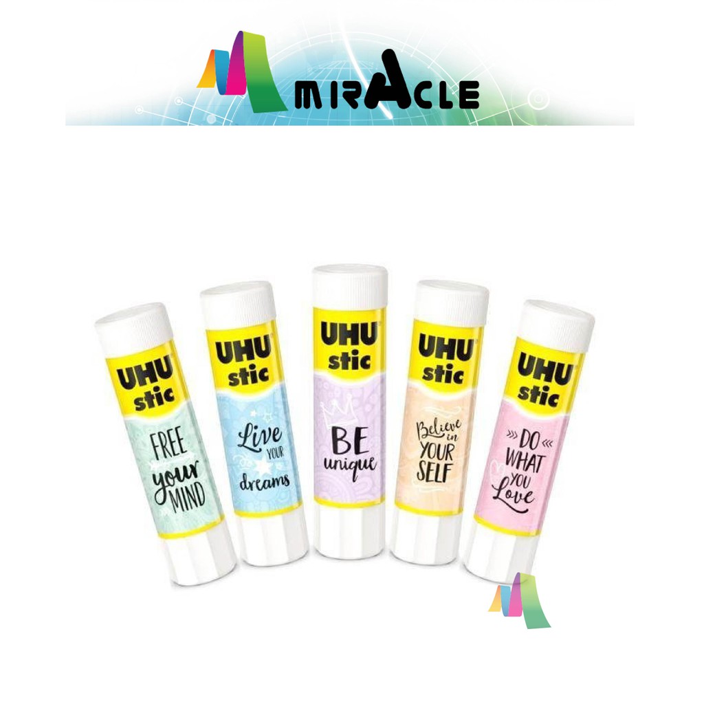 UHU Glue Stic Stick PASTEL Limited Edition 8.2g (Gam Pelekat UHU Stick) 1s