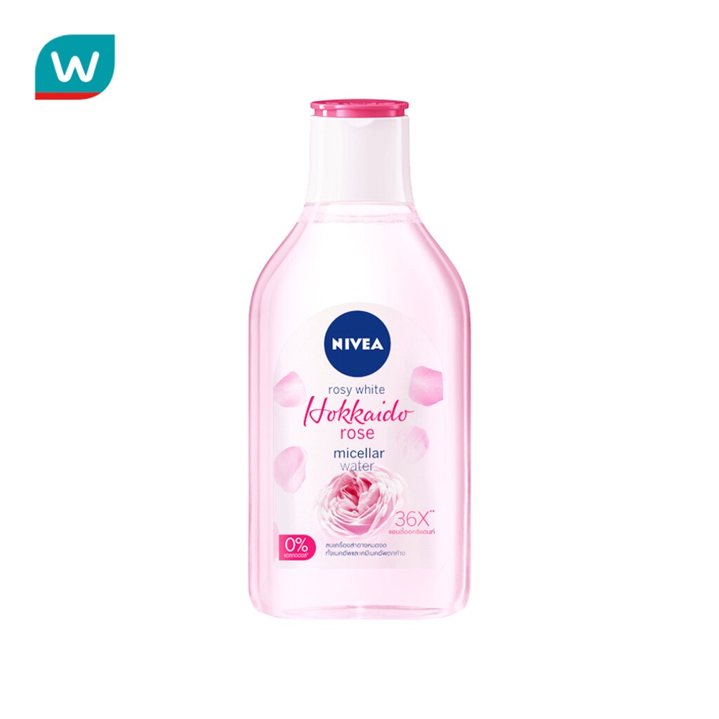 Nivea นีเวีย โรซี่ ไวท์ ฮอกไกโด โรส ไมเซล่า วอเตอร์ 400 มล.