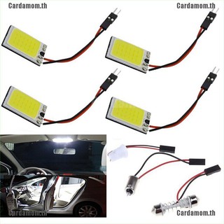 (carda) หลอดไฟ 18 - led cob white ba9 st 10 12 v 1 ชิ้นสําหรับตกแต่งภายในรถยนต์