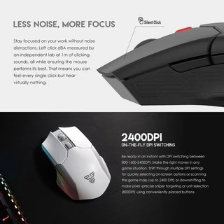 FANTECH รุ่น WG11 CRUISER Wireless 2.4GHZ GAMING MOUSE เกมมิ่งเมาส์ไร้สาย ปิดเปิดได้ คลิกไร้เสียง