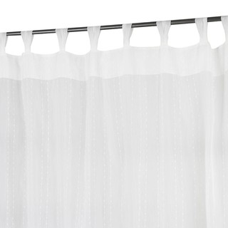 ม่าน มู่ลี่ ผ้าม่านโปร่งห่วง HOME LIVING STYLE RIN 130x160 ซม. สีขาว  CURTAIN RIN 130X160 WHITE HLS