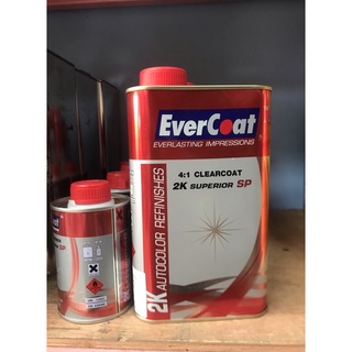 แลกเกอร์2k เอเวอร์โคท Evercoar 4:1 ชุดเล็ก เนื้อ 1 ลิตร ฮาร์ค 0.25 ลิตร