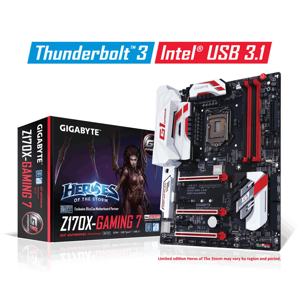 Gigabyte GA-Z170X-Gaming 7 (เฉลี่ย. เมนบอร์ด 1.0) (เต้ารับ 1151)