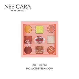 NEE CARA 9 COLOR EYESHADOW N137 นีคารา อายแชโดว์ 9 สี อายแชโดว์พาเลท