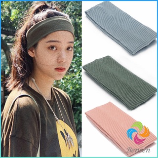 Bensen ผ้าคาดผม แบบดูดซับเหงื่อ ทรงสปอร์ต  ที่คาดผมแฟชั่น sports hair band