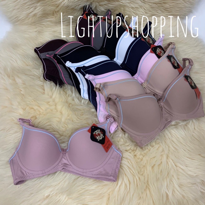 👙Nobra มีโครง👙No.8823 คัพA👙 ทรงเล็ก มีฟอง เบอร์32-36✅เหมาะกับคนหน้าอกเล็กมาก✅แนะนำให้เพิ่ม 1ไซส์จากปกติ