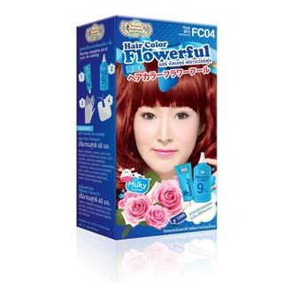 Beauty Nature บิวตี้ เนเจอร์ ครีมเปลี่ยนสีผม Flowerful F04 สีโรส