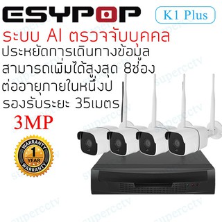 AIชุดกล้องวงจรปิดไร้สาย KIT 4 CH 8 CH FHD 1080P CCTV WiFi/Wireless KIT - 2MP 3MP 5MP APP XMEYE ราคาพิเศษ0