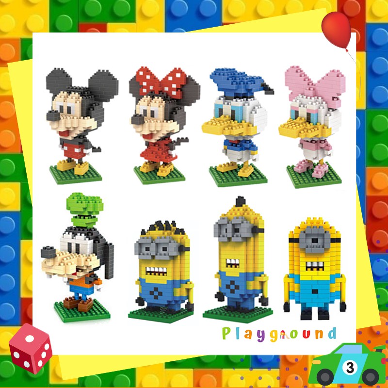 ตัวต่อ นาโน การ์ตูน เซ็ท 1 Nanoblock Cartoon Size M Set 1