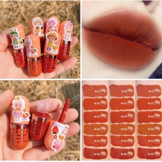 ลิปสติก Kiss Beauty sweet lip gloss ส้มอิฐ