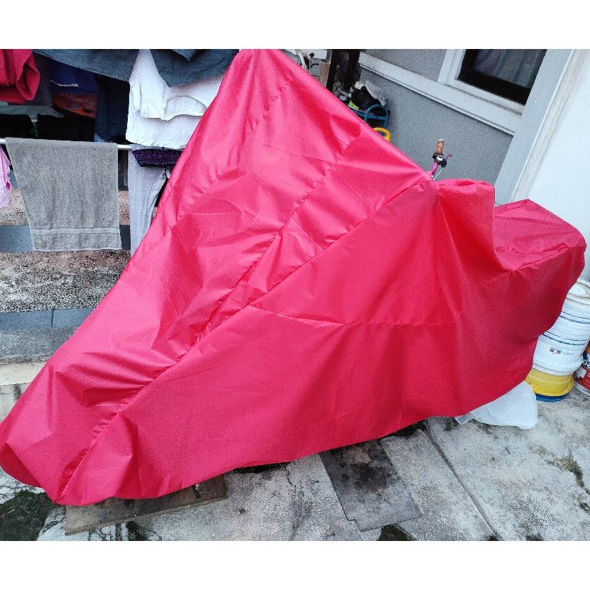 ผ้าคลุมรถมอเตอร์ไซค์ Vario Mio Beat Scoopy Revo Supra Jupiter Genio Freego Nuvo Pelindu