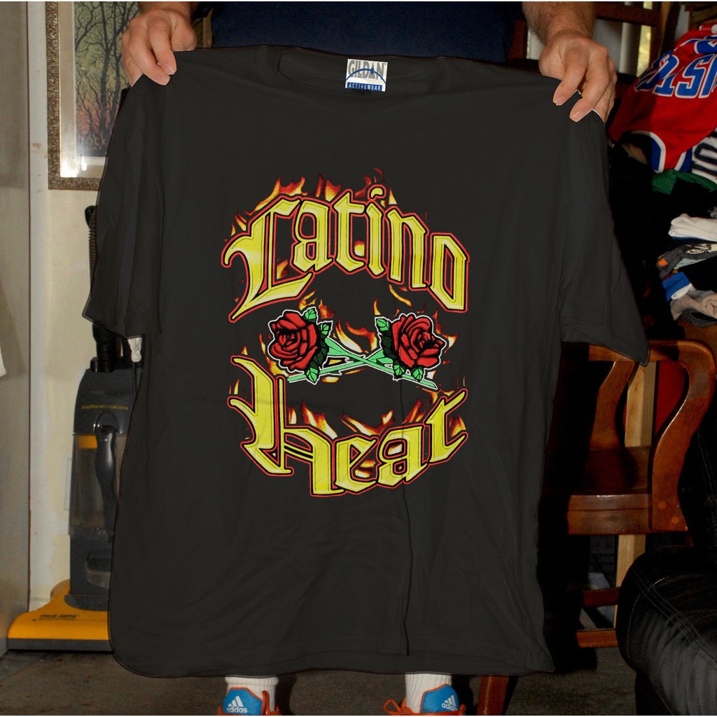 เสื้อยืดผู้ชาย !!Vintage Latino Heat WWF Eddie Guerrero REPRIN ใหม่