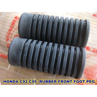 HONDA BENLY C92 C95 CA92 CA95 SOFT RUBBER FRONT FOOT PEG SET PAIR // ยางพักเท้า สินค้าคุณภาพดี