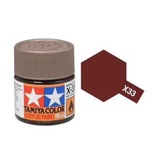 สีสูตรน้ำทามิย่า Tamiya Acrylic X33 Bronze 10ml