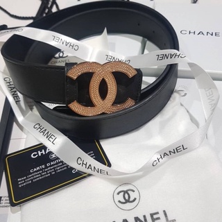 เข็มขัด Chanel เป๊ะสุดๆ อุปกรณ์ครบ  ใบเสร็จ+การ์ด+กล่อง-ถุงกระดาษ