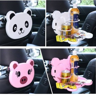 ราคา 2 ชิ้น-Rbb Cartoon car tray table ถาดใส่ของหลังเบาะในรถยนต์ลายการ์ตูนใช้ในการวางอาหาร เครื่องดื่ม สะดวกต่อการหยิบ