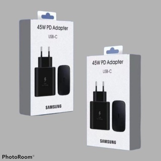 SAMSUNG อะแดปเตอร์ชาร์จแบตเตอรี่ 45W ของแท้ 100% 45W ชาร์จเร็วมาก