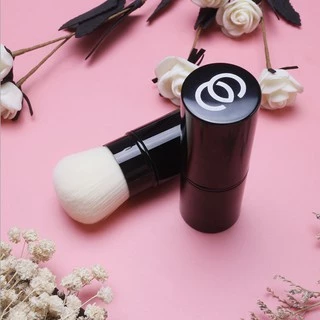 Kabuki Brush แปรงพกพา ปัดแป้ง/ปัดแก้ม มีปลอกฝาปิด แปรงคาบูกิ