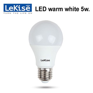 LEKISEหลอดไฟLED E27 A60 Warm White 5W