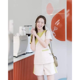 ชุดเซ็ทขาสั้น น่ารักสดใส งานป้ายNANNAPAT