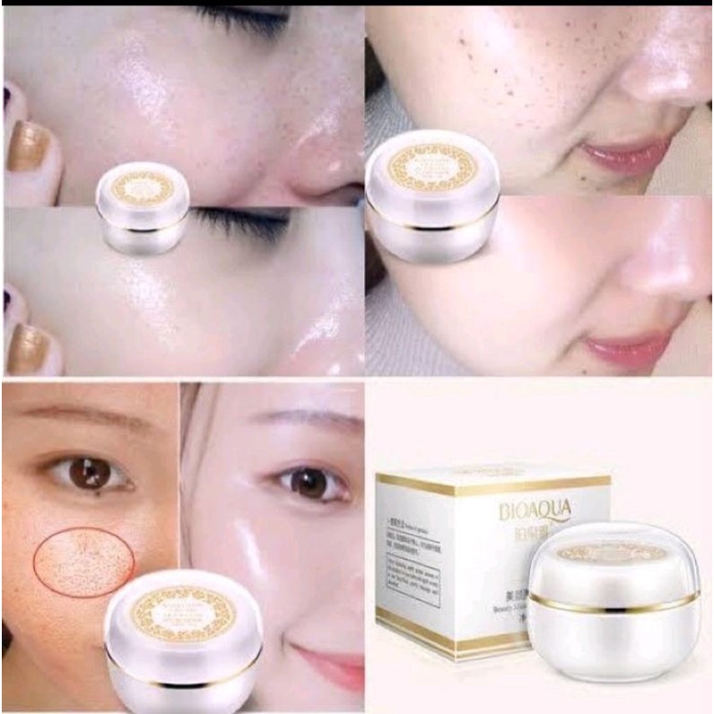 ( สินค้าขายดี / พร้อมส่ง ) ครีมไข่มุก หน้าใส แก้ทุกปัญหาผิว BIOAQUA Lady Cream Magic Glow Freckle Removal Whitening Crea