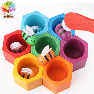 Treeyear ของเล่นเด็กวัยหัดเดิน แคลมป์จับคู่ผึ้ง เกมจับคู่ - …