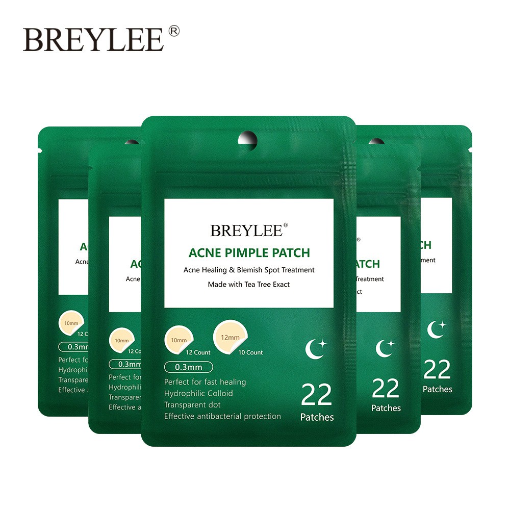 Breylee ແຜ່ນຮັກສາສິວ ລົດສິວ 5 ຊິ້ນ x 22 ແຜ່ນ (Acne Patch)