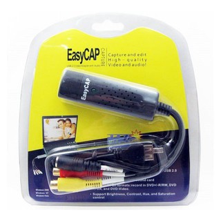 Easycap USB 2.0 Easy Cap Video TV DVD VHS DVR Capture Adapter การ์ดตัดต่อวีดีโอ