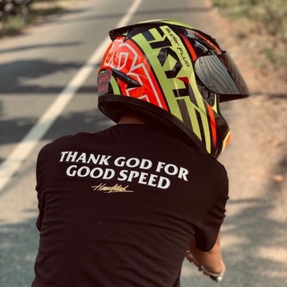 เสื้อยืด พิมพ์ลาย Thank God For Good Speed Handmad campah Bali สําหรับผู้ชาย