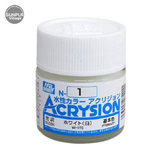 Mr.Hobby MR.ACRYSION COLOR N-01 WHITE 4973028034011 (สี)