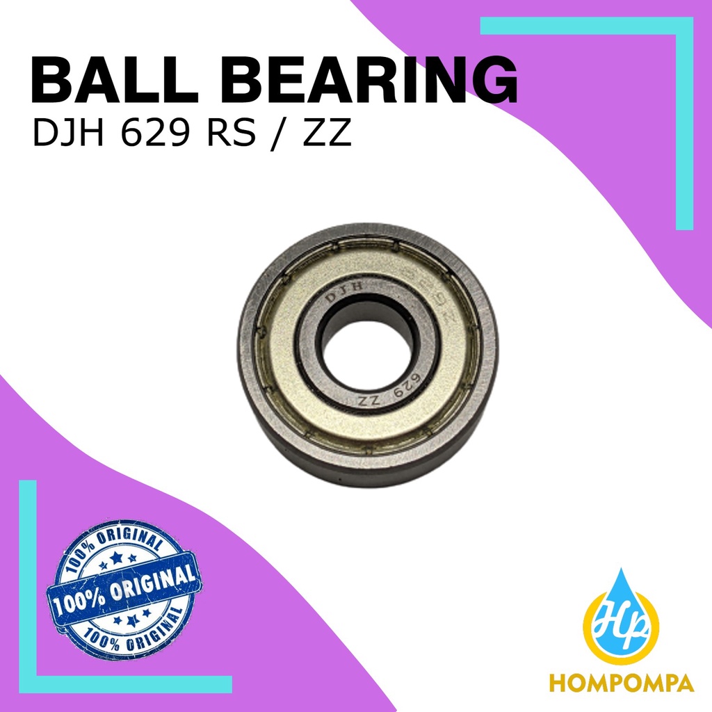 BALL BEARING DJH 629 RS / ZZ ใบอนุญาต Lahar NKN