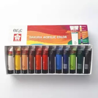 สีอคิลิค ซากุระ ชุด 12 สี