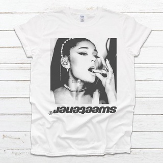 แขนสั้นcrew neckเสื้อยืด ลายนักร้อง Ariana Grande Ariana GrandeS-XXXXL