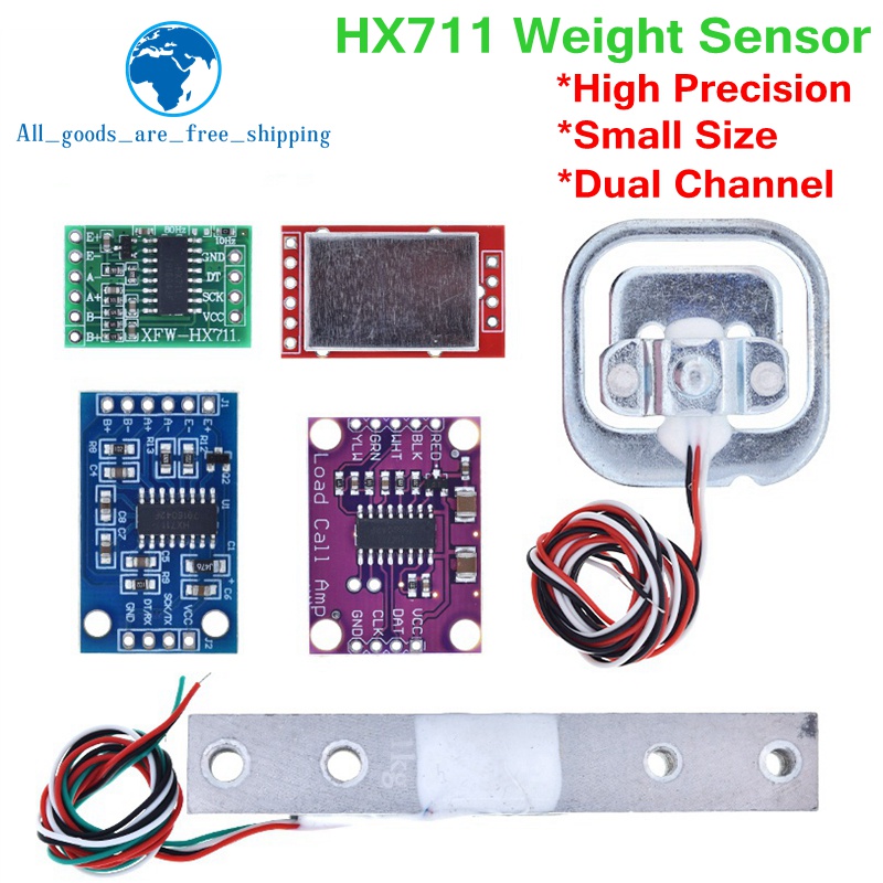 Load Cell โมดูลเซนเซอร์ชั่งน้ําหนักอิเล็กทรอนิกส์ อะลูมิเนียมอัลลอย 1 กก. 5 กก. 10 กก. 20 กก. HX711 