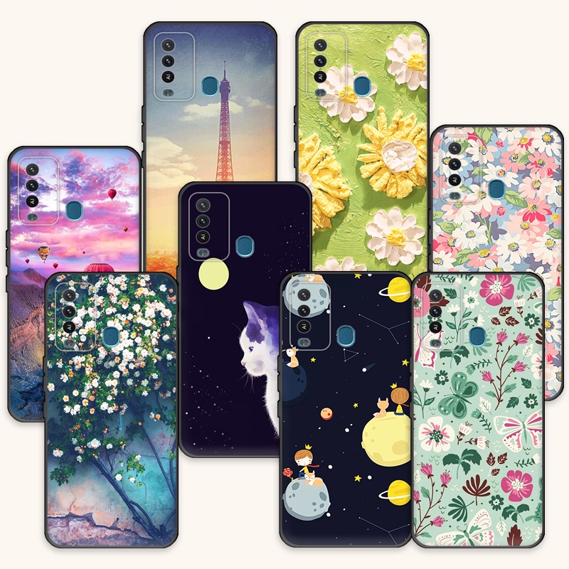 เคสโทรศัพท์สําหรับ ITEL P37 Pro Vision 2 Plus P681L พิมพ์รูปแบบการ์ตูนกลับป้องกันกรณีสําหรับ ITEL P3