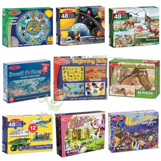 Melissa &amp; Doug Jumbo Floor Puzzle จิกซอว์สำหรับเด็ก 48 ชิ้น