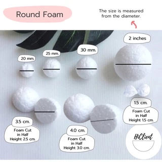 โฟม โฟมกลม โฟมกลมสำหรับงานประดิษฐ์ Round Foam for Crafts