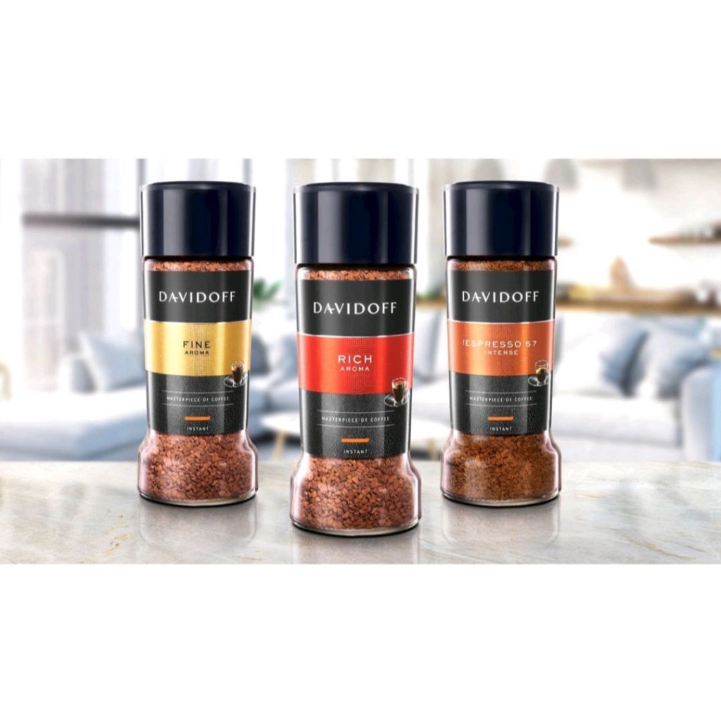 กาแฟดาวิดอฟ กาแฟ Davidoff 3 สูตร ขนาด 100 กรัม หมดอายุ 12-2025
