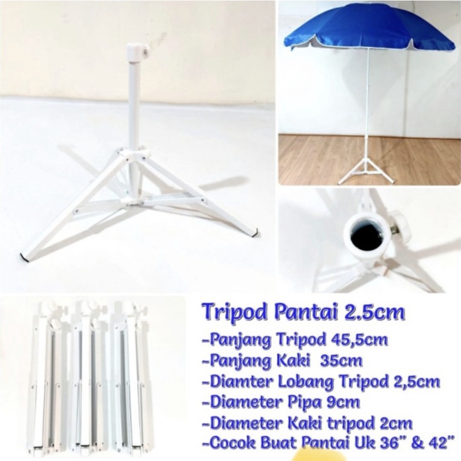 TENDA เต็นท์ร่มรองรับขาตั้งกล้องขาเส้นผ่านศูนย์กลางรู 2.5 ซม