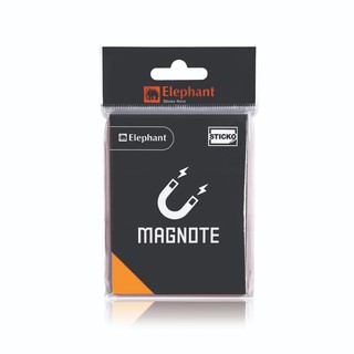 กระดาษโน๊ตแม่เหล็ก นีออนส้ม 3x4 นิ้ว ตราช้าง Magnote Neon magnetic note paper 3x4 inches, Elephant Magnote