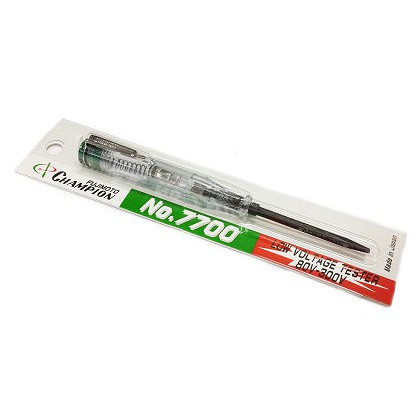 Champion ไขควงวัดไฟ ขนาด 4 นิ้ว No.7700 แกนดำ ของแท้จากญี่ปุ่น - รูปที่ 2