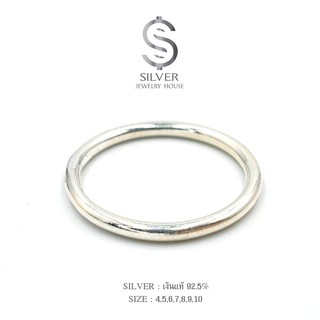 ❈⊙☍แหวนเงินแท้ 92.5% แบบลวด 2มิล Sterling silver ringสร้อยคอแหวน🎁🎀✨