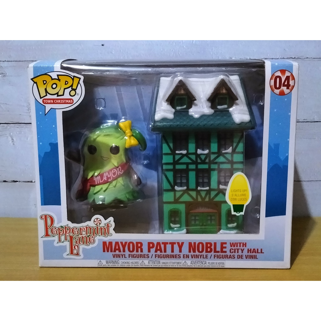Funko Pop Town Christmas Peppermint Lane - Mayor Patty Noble With City Hall [เปิดไฟได้] #04 (กล่องมี