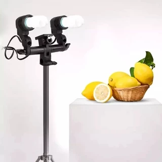 E27 2 in 1 lamp holder หัวต่อไฟสตูดิโอ 2 in 1 E27 Socket lamp holder 100V-240V