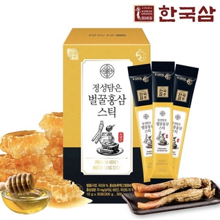 น้ำผึ้งโสมแดงเกาหลี🥓6 ปี PREMIUM Honey Red Ginseng Stick 10g x30 ea [300 g]