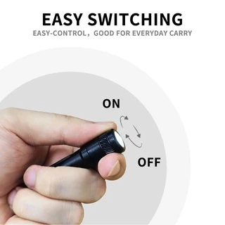 Mijomi K2 มินิพวงกุญแจไฟฉาย 100Lumens Samsung LED AAA แบตเตอรี่ IPX7 กันน้ําแบบพกพาไฟฉาย LED น้ําหนักเบา Key Light ดีสําหรับ EDC, เดินป่า, Camping Christmas gift