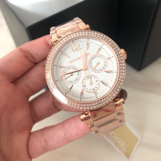 พร้อมส่ง 🤩  Michael Kors Womens Parker Rose Gold-Tone