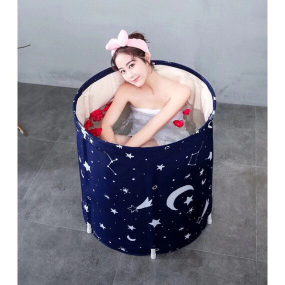 การระเบิด อ่างอาบน้ำสปา อ่างอบตัวด้วยความร้อน อ่างอาบน้ำแบบพับเก็บพกพาได้ อ่างแช่น้ำพลาสติก ขนาด (70